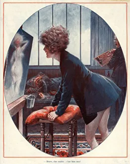 1920s France La Vie Parisienne Magazine Plate