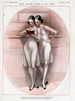 1920s, France, La Vie Parisienne, Magazine Plate