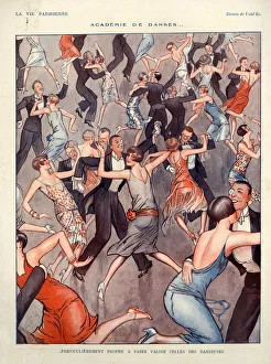 1920s, France, La Vie Parisienne, Magazine Plate