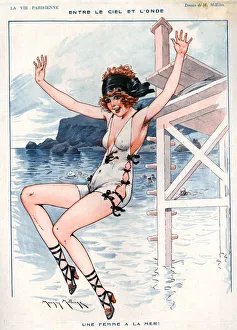 1920s France La Vie Parisienne Magazine Plate