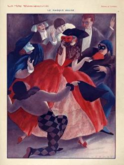 1920s, France, La Vie Parisienne, Magazine Plate