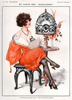 1920s France La Vie Parisienne Magazine Plate