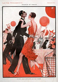 1920s, France, La Vie Parisienne, Magazine Plate