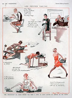 1920s, France, La Vie Parisienne, Magazine Plate