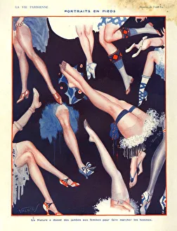 Advertising Archive Prints: 1920s, France, La Vie Parisienne, Magazine Plate