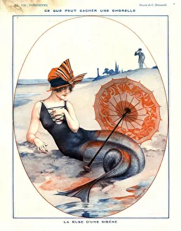 1920s, France, La Vie Parisienne, Magazine Plate