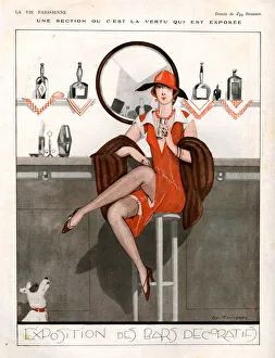 1920s, France, La Vie Parisienne, Magazine Plate