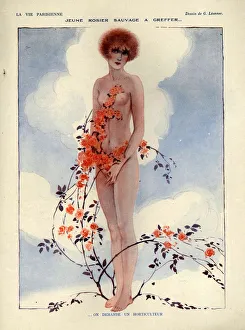 1920s France La Vie Parisienne Magazine Plate