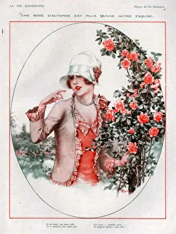 1920s UK Flowers Magazine Plate