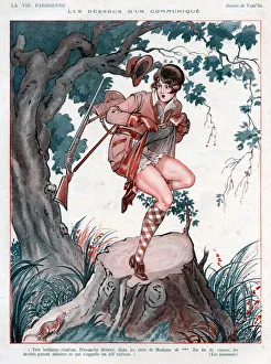 1920s France La Vie Parisienne Magazine Plate