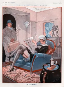 1920s Prints: 1920s France La Vie Parisienne Magazine Plate