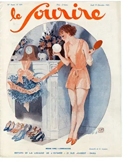 Womens Prints: 1920s France Le Sourire Magazine Cover
