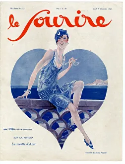 1920s France Le Sourire Magazine Cover