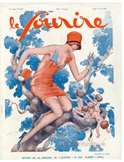 1920s France Le Sourire Magazine Cover