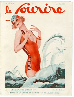 1920s France Le Sourire Magazine Cover