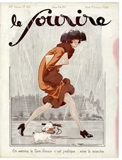 Images Dated 16th March 2021: 1920s France Le Sourire Magazine Cover