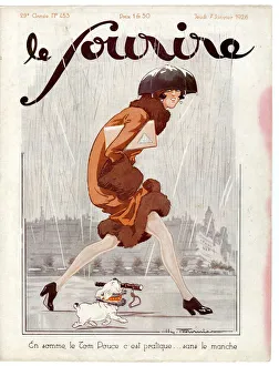 1920s France Le Sourire Magazine Cover
