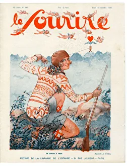 1920s France Le Sourire Magazine Cover