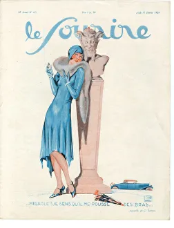 1920s France Le Sourire Magazine Cover