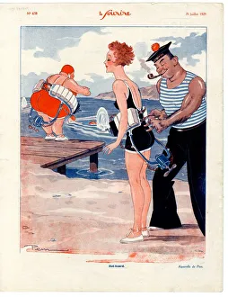 1920s France Le Sourire Magazine Plate