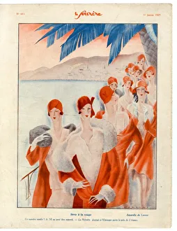 1920s France Le Sourire Magazine Plate