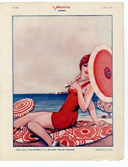 1920s France Le Sourire Magazine Plate