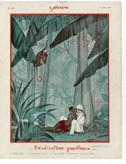 1920s France Le Sourire Magazine Plate