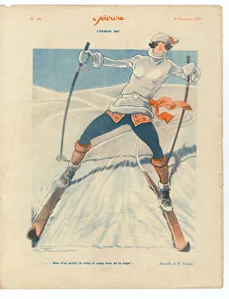 1920s France Le Sourire Magazine Plate