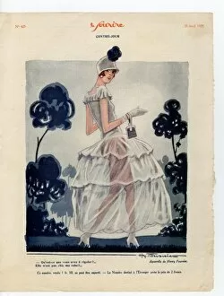 : 1920s France Le Sourire Magazine Plate
