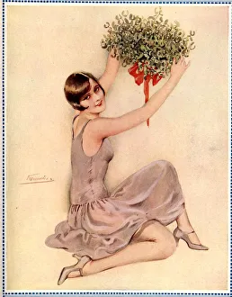 <b class=qtipBold><figcaption>1920s UK mistletoe</figcaption></b><br> 1920s UK mistletoe 1920s UK mistletoe
