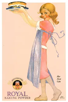 1920s USA cooking children baking a cakes royal baking powder 1920s USA cooking children baking a cakes royal baking powder