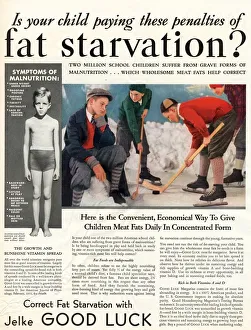 1920s USA humour jelke good luck fat starvation