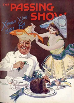 Hats Prints: 1920s, USA, The Passing Show, Magazine Cover