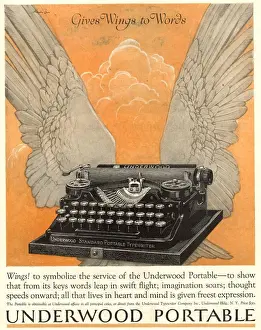 Trending: 1922 1920s USA underwood portable typewriters equipment