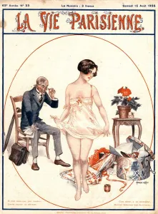 Nineteen Twenties Prints: 1925 1920s France erotica glamour la vie parisienne dirty old men lecherous shopping