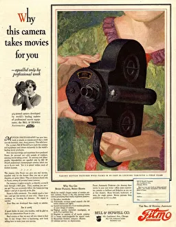 Adverti Prints: 1926 1920s USA cameras cine filmo