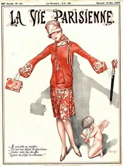 French Artwork Collection: 1927 1920s France erotica glamour la vie parisienne cupids art deco womens magazines