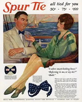 Adverti Prints: 1927 1920s USA spur bowties couples bow-ties bow ties clothing clothes