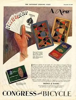 Sports Collection: 1928 1920s USA playing cards games congress