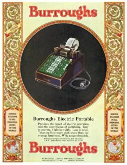 American Collection: 1929 1920s USA equipment burroughs adding machines accountants