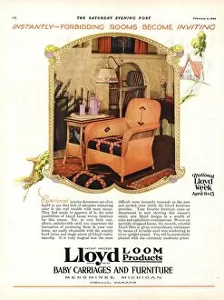 Images Dated 24th April 2004: 1929 1920s USA lloyd loom furniture interiors
