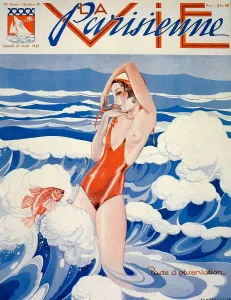 Advertising Archive Prints: 1930s France La Vie Parisienne Magazine Cover