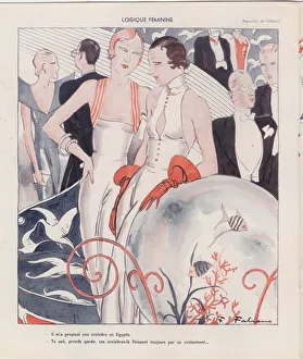 1930s France La Vie Parisienne Magazine Plate