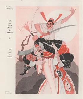1930s France La Vie Parisienne Magazine Plate