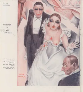Images Dated 2021: 1930s France La Vie Parisienne Magazine Plate