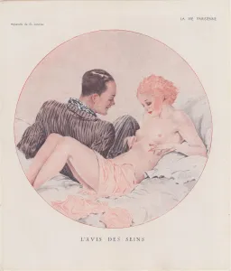 Images Dated 2021: 1930s France La Vie Parisienne Magazine Plate