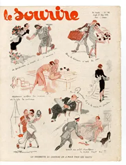 1930s France Le Sourire Magazine Cover