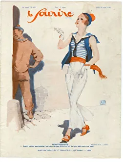 1930s France Le Sourire Magazine Cover