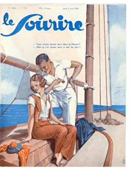 1930s France Le Sourire Magazine Cover