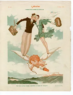 1930s France Le Sourire Magazine Plate